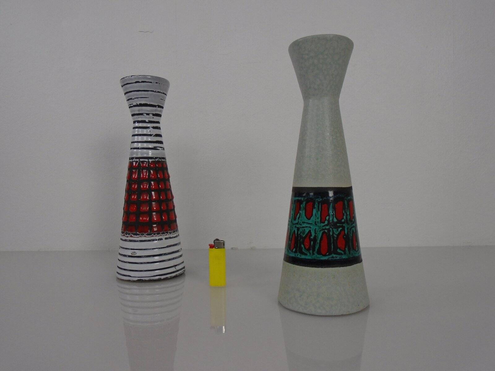 Ceramic vases by Heinz Siery for Scheurich, 1950s, set of 2.