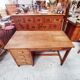Bureau d'esprit maître d'école en bois massif à caisson - 1950