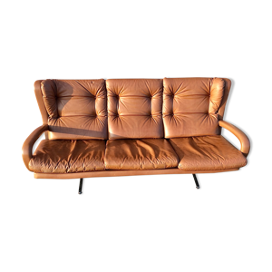 Canape vintage cuir circa 70