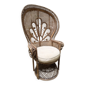 Fauteuil rotin "Emmanuelle" ou paon