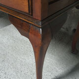 Bureau ancien en merisier et cuir vert