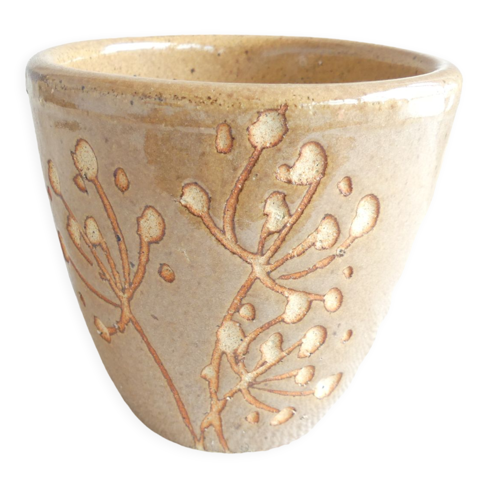 Earthen flowerpot