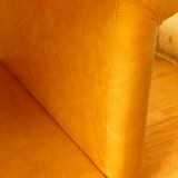 Coffee table in leather Roche Bobois years 70/80