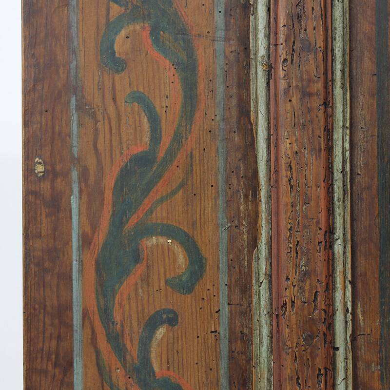 Folk art painted bridal wardrobe