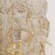 Large amber wall lamp in bubble glass by Helena Tynell, Limburg, Germany.