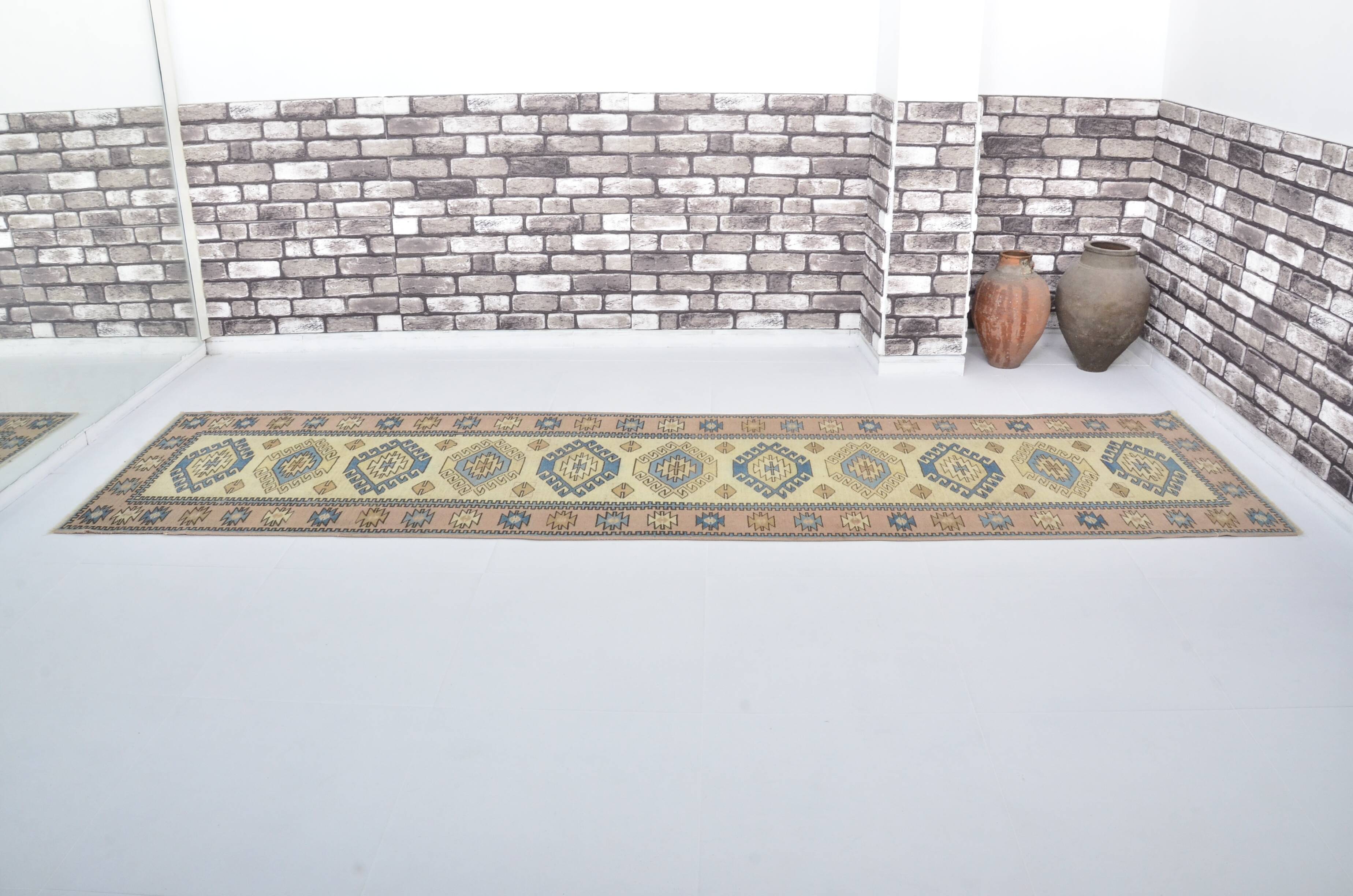 Neutral Vintage Handmade Kitchen Runner sku 3323