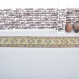 Neutral Vintage Handmade Kitchen Runner sku 3323