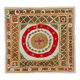 Vintage Turkish hand-knotted rug 124x138 cm