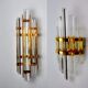 Duo of wall lamps Venini glass from Murano Italy 1970