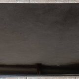 1950s metal and glass coffee table