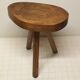 Wooden tripod stool
