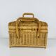Vintage rattan basket, 1960s