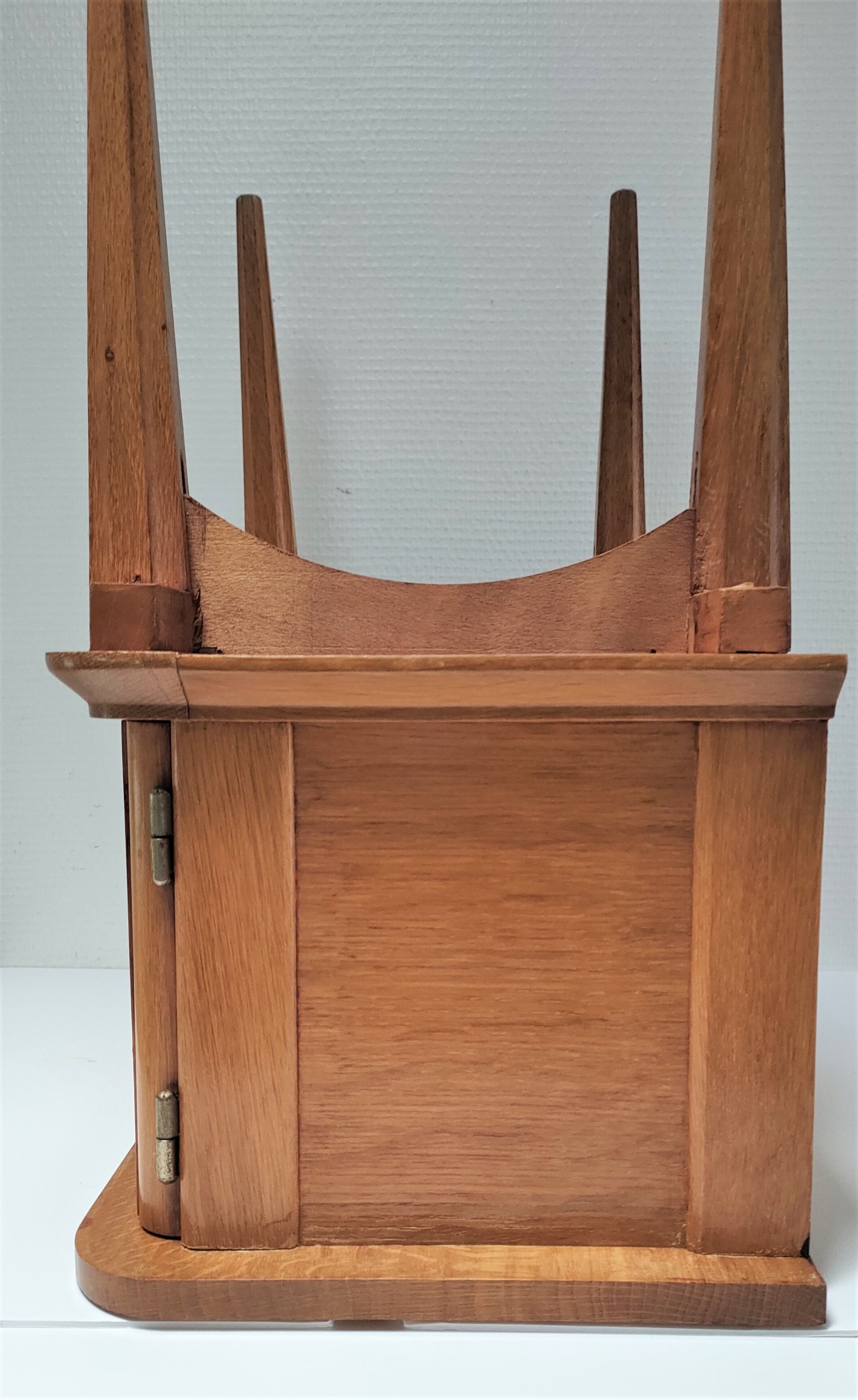 Bedside wood feet tapered 60s