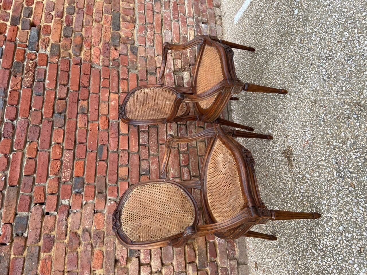 Fauteuils cannés d’époque Louis XVI Etienne Meunier