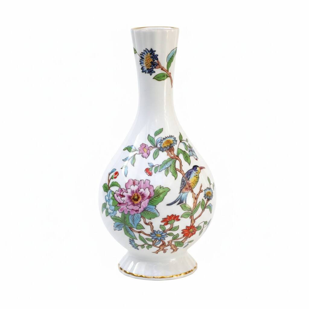 Single flower vase in the Pembroke design by Aynsley