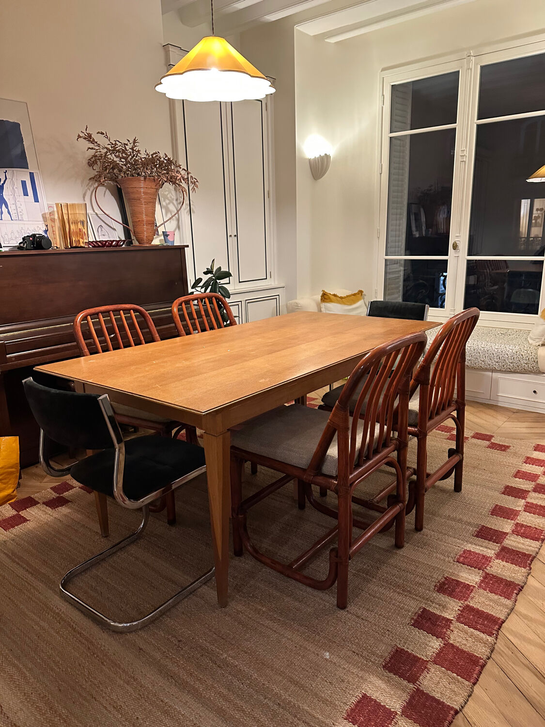 4 bamboo chairs from the 60s