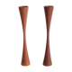 Scandinavian teak candlesticks