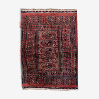 Vintage afghan ersari handmade carpet 63cm x 86cm 1960s
