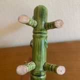 Art Nouveau earthenware vase with bamboo decoration circa 1900