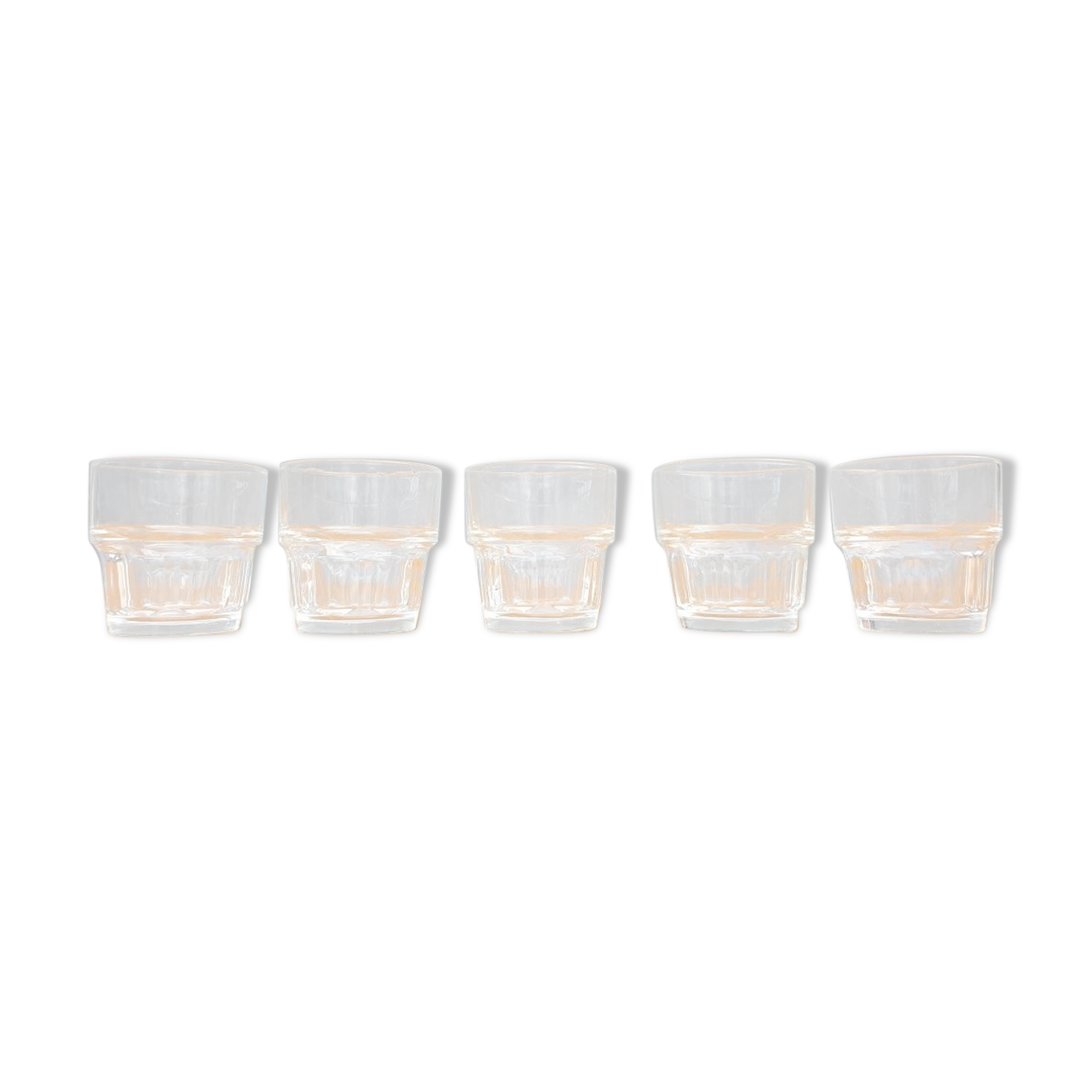 Set 5 glasses stackable Duralex