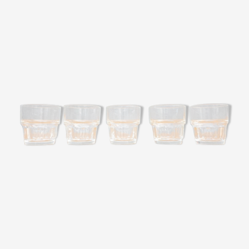 Set 5 glasses stackable Duralex