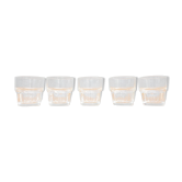Set 5 glasses stackable Duralex