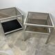 Pair of vintage trundle side tables