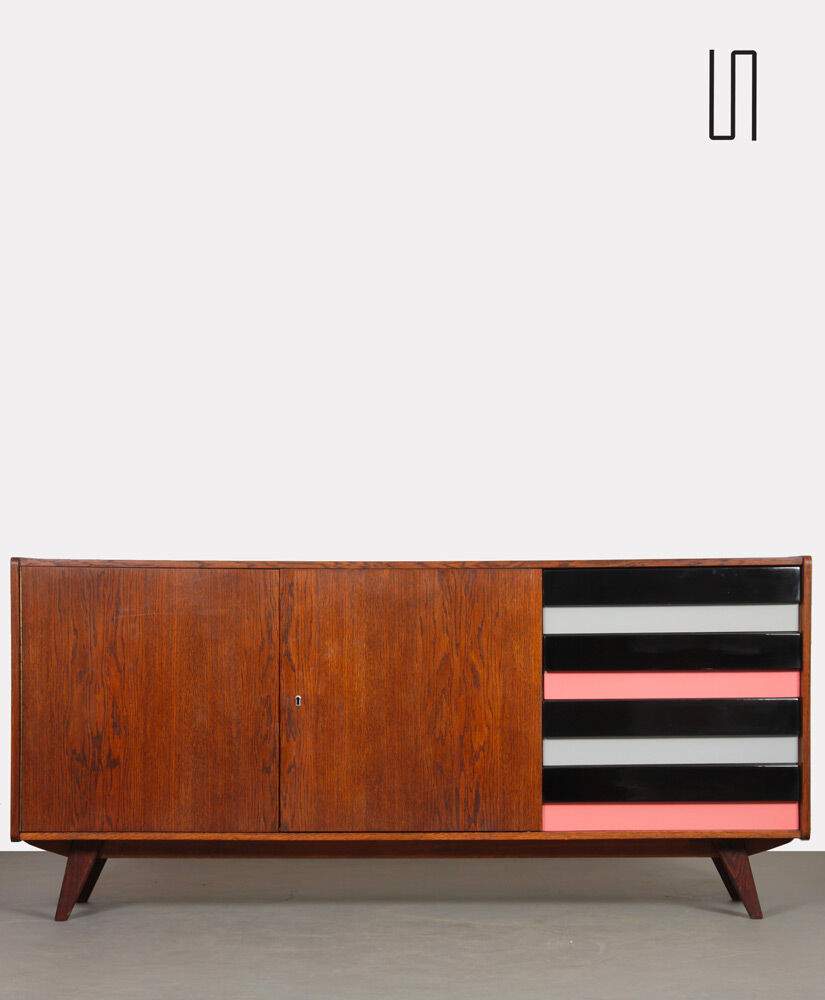 Enfilade en chêne par Jiri Jiroutek, modèle U-460, 1960