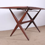 Scandinavian teak high and coffee table 1960.