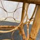 Tabouret bambou brûlé années 50