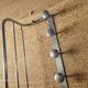Vintage aluminum coat rack (6 hooks)