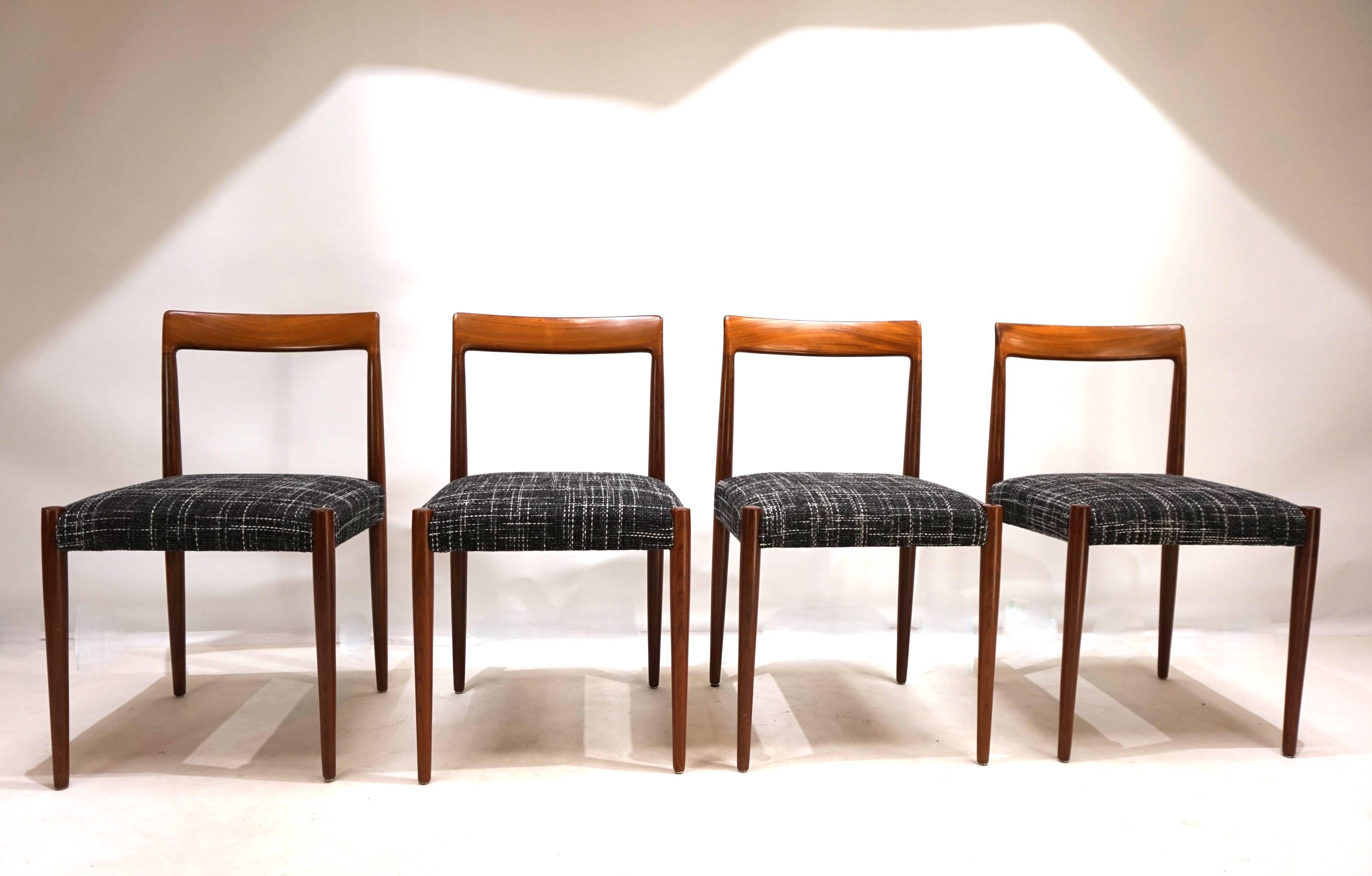 Lübke Teak Dining Chairs Set of 4, 1960