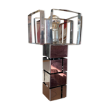 Brutalist lamp "building" by curtis jeré. usa 1970.
