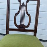 Pair of lyre chairs