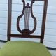 Pair of lyre chairs