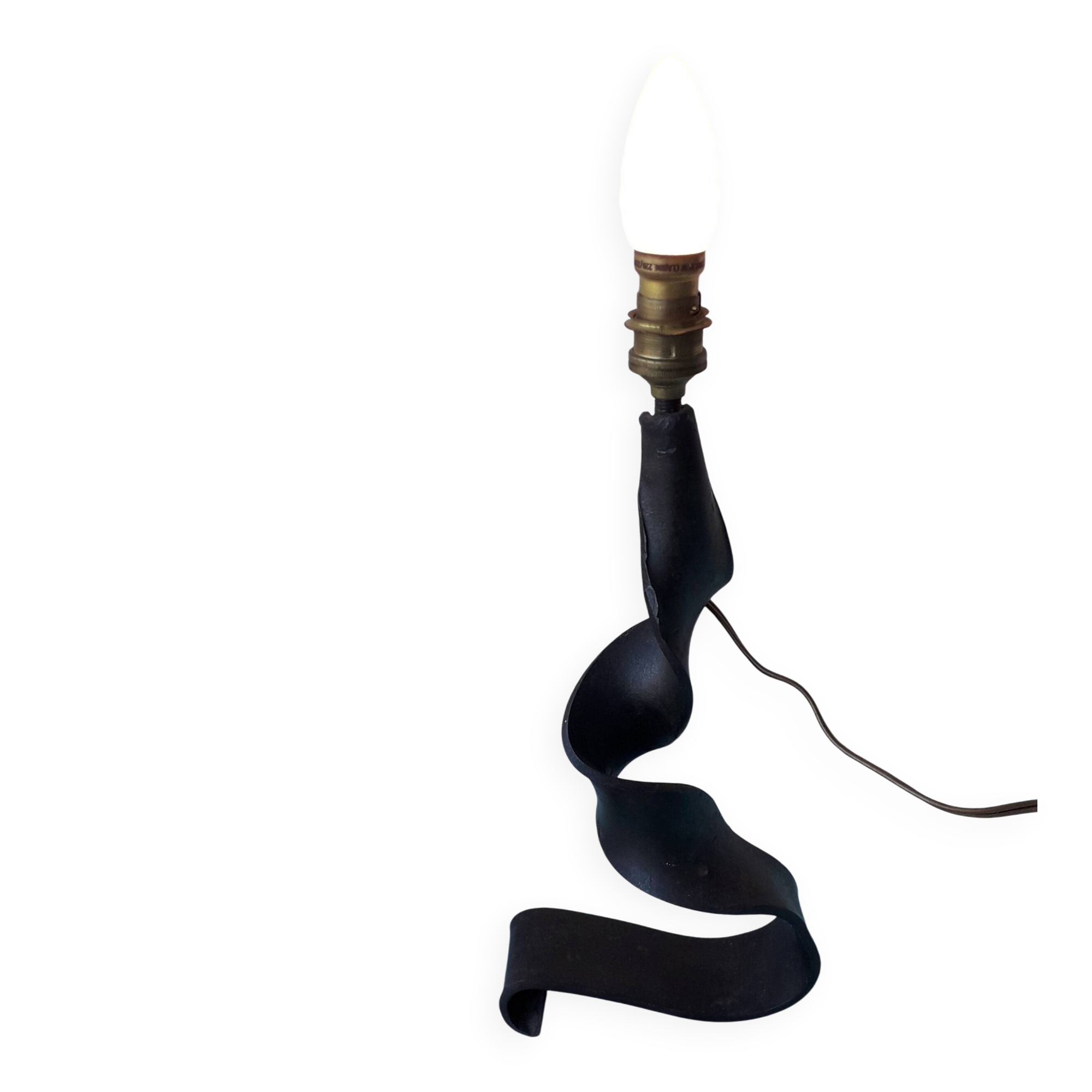 Wrought iron lamp base