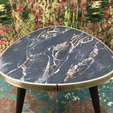 Vintage formica trifod table top 60s