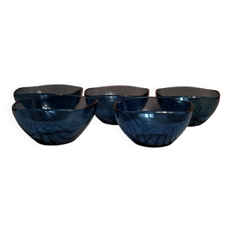 Set of 5 blue bowls VERECO