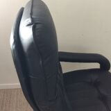 Unico relax armchair in leather from the 70s Made in Denmark