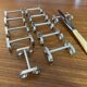 Set of 11 silver-plated metal knife holders, 1960