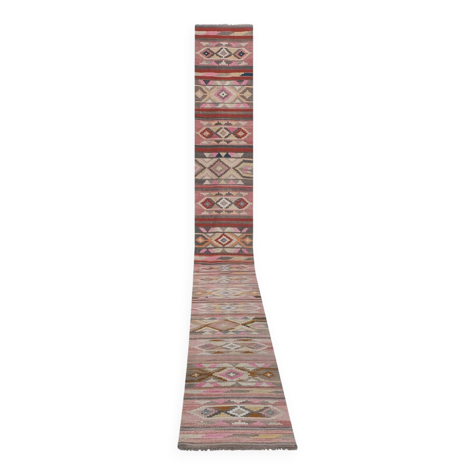 Vintage Turkish hallway rug 79x685 cm