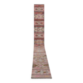 Vintage Turkish hallway rug 79x685 cm