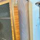 Directoire style display cabinet with two doors
