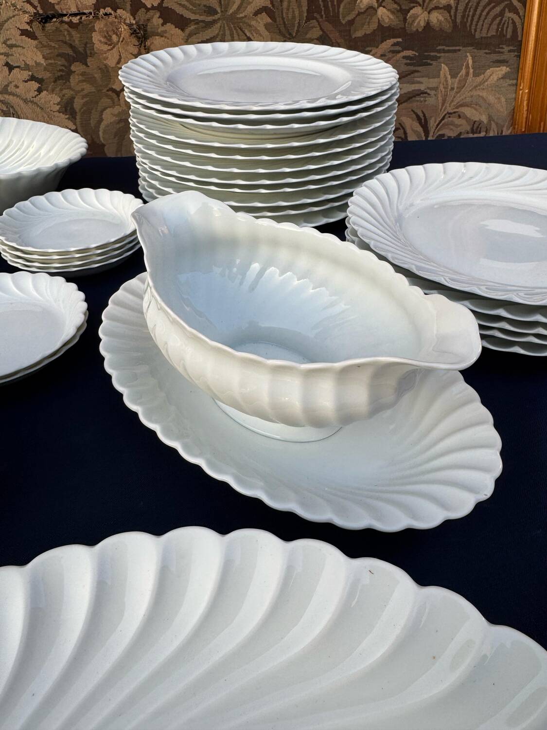 Antique and important Haviland Limoges Porcelain Dinner Service