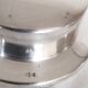 Antique Coquillor Junior butter dish in silver metal