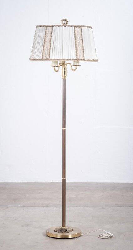 Danish 3-Arm Floor Lamp in Brass, 1960s