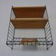 Swedish wall unit in ash and metal by Kajsa & Nils Nisse Strinning for String, 1950s