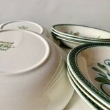 Set of 12 boch la louvière soup plates - argenteuil series