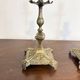 Pair of Gilded Brass Candle Holders Neo-Renaissance Napoleon III Swan Decor