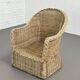 Rattan and wicker convertible chair